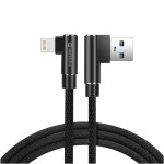 Pouzdro SWISSTEN Arcade Textile kabel USB / Lightning 1,2 M černé