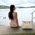 Módní dámská kabelka na rameno Delami Little Lady, pudrově růžová