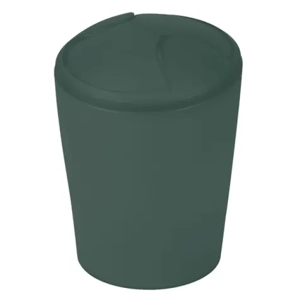 Spirella MOVE výklopný odpadkový koš 2 L tmavě zelený / plast (7610583294661)