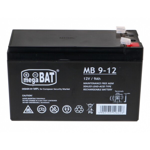 Mamido Gelová baterie 12V 9Ah