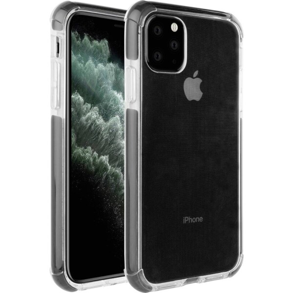 Vivanco RSCVVIPH11PT zadní kryt na mobil Apple iPhone 11 Pro, iPhone X, iPhone XS transparentní, černá indukční nabíjení, odolné vůči nárazům, odpuzující vodu