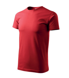 Basic tričko pánské červená 5XL