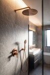 SAPHO - Ruční masážní sprcha, 5 režimů sprchování, silikon trysky, průměr 120, ABS/měď mat SK879PG