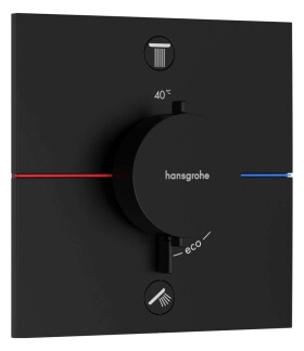 HANSGROHE - ShowerSelect Comfort E Termostatická baterie pod omítku, pro 2 spotřebiče, matná černá 15578670