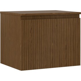 MEXEN/S - Rivel koupelnová skříňka pod umyvadlo 60 cm s deskou, 1 šuplík, reliéf , ořech 91A20-06047-1-BFC86