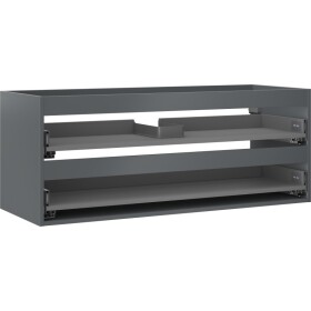 MEXEN - Box-A skříňka pro umyvadlo 120, 2 zásuvky, grafit mat 91AX0-1200-470-2-66