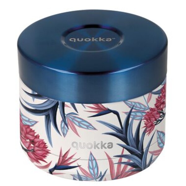 Quokka Whim Food Jar 360ml Blue Garden / Termonádoba na jídlo / nerezová ocel (8412497401024)