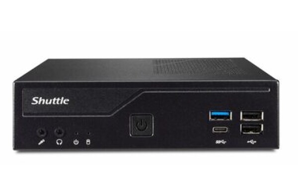 Shuttle XPC slim Barebone DH610S černá / Bez CPU (LGA1700/Alder Lake-S) / 2xDDR4 / 1xSATA / 1x M.2 / 1xLAN / Bez OS (DH610S)