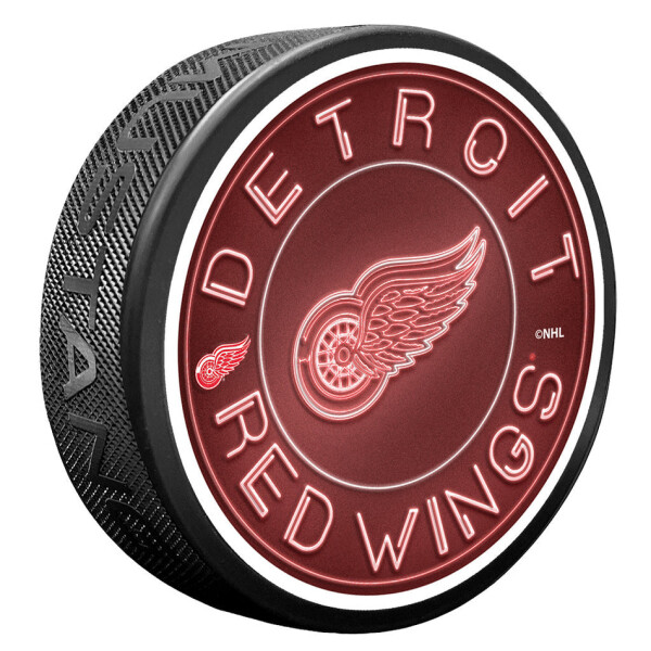 Mustang Puk Detroit Red Wings NHL Neon