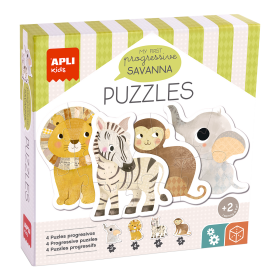 Edukační puzzle Apli - My First Savannah, 16 ks, 2+