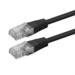 Roline 21.51.1565 RJ45 síťové kabely, propojovací kabely CAT 6 U/UTP 5.00 m černá nestíněný 1 ks