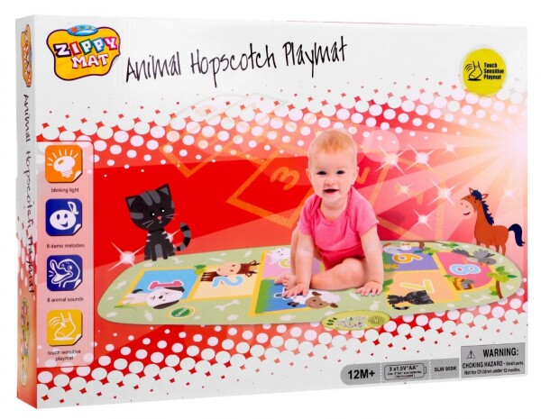 Mamido Dotyková podložka pro děti - skákací hra zelená