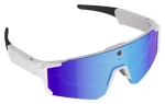 Colmi V06 AI bílá, modrá skla / Chytré sluneční brýle / 8MP kamera / 2K video / Bluetooth 5.3 + Wi-Fi / IP54 (V06 White/blue)