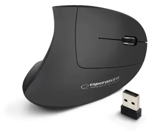 Esperanza EM133 černá / bezdrátová optická myš / 1600 DPI / 2.4 GHz / 6 tlačítek + kolečko (EM133)