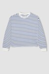 DEFACTO Girl Striped Crew Neck Combed Cotton Long Sleeve T-Shirt