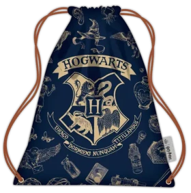Bluesky Harry Potter pytlík na cvičky tmavě modrý, zlatý / Pytlík na cvičky / stahovací (HP708391EPM)