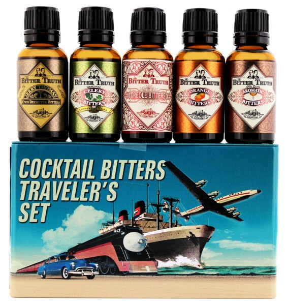 The Bitter Truth Cocktail Bitters Traveler's Miniset 5x0,02L - Dárkové balení