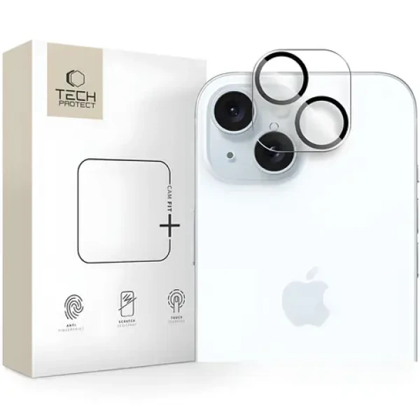 Tech-Protect Cam Fit+ čirá / Ochranný kryt fotoaparátu / Apple iPhone 14, 14 Plus, 15, 15 Plus