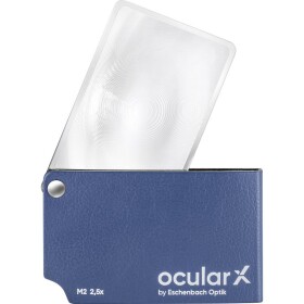 Eschenbach XM0201, ocularX M2 ruční lupa zvětšení: 2.5 x, Velikost objektivu: (d x š) 7.4 cm x 4.8 cm
