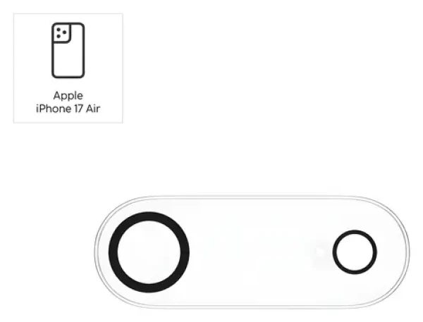Hama Cam Protect pro Apple iPhone Air čirá / Ochranné sklo fotoaparátu / tvrzené sklo 9H