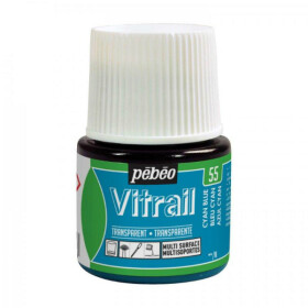 Pébéo Vitrail 55 modrá cyan