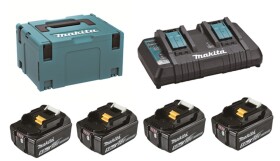 Sada akumulátorů Makita LXT 18V/5Ah BL1850B s dvojnabíječkou 197626-8