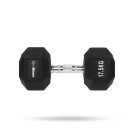 Hexagonální jednoručka - GymBeam (bílá) (112543-2-17.5kg-white)