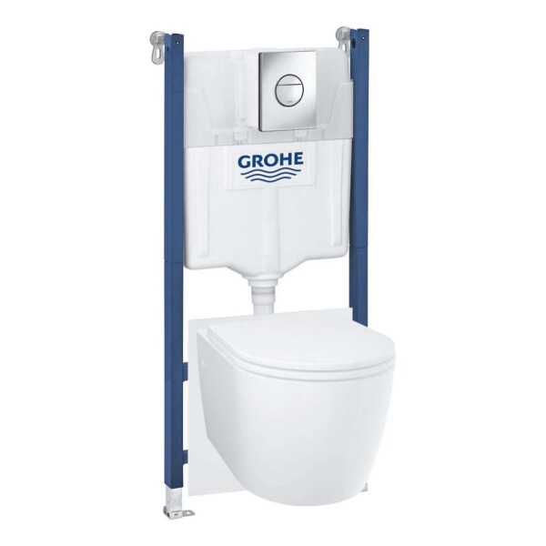 GROHE - Start Round Set předstěnové instalace, klozetu Start Round, sedátka Softclose a tlačítka Sail, chrom 103843SH00