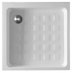 KERASAN - RETRO keramická sprchová vanička, čtverec 90x90x20cm, bílá 133801