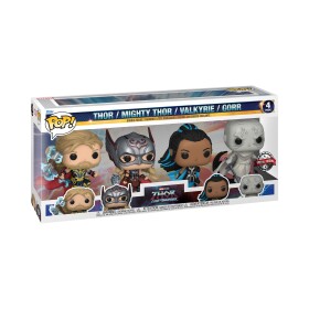 Funko POP Marvel: Thor Love &amp; Thunder - 4pack Thor &amp; Mighty Thor &amp; Gorr &amp; Valkyrie (exclusive special edition)