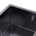 VELAZO - Ocelový kuchyňský dřez 37 x 45, grafit VELAZ3745B