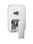 NOVASERVIS - Sprchová podomítková baterie ALGEO SQUARE chrom BAQ7P