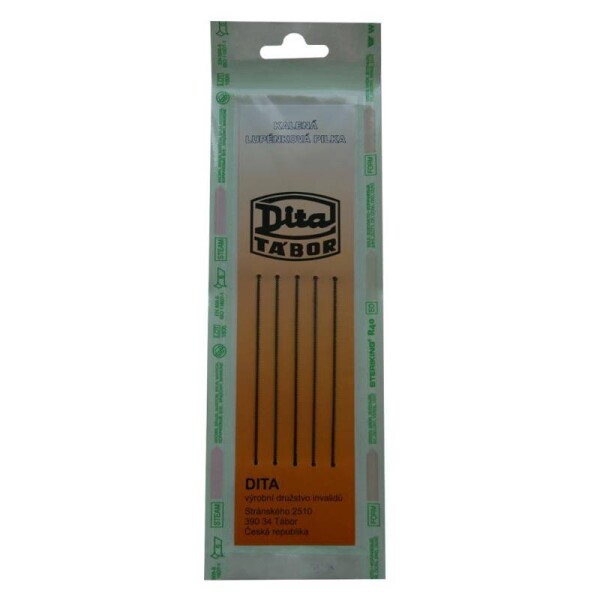 List do lupénkové pily na dřevo E, 130 mm, rozteč 1 mm, 5 ks
