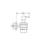 GROHE - Essentials Dávkovač tekutého mýdla s držákem, chrom 40448001