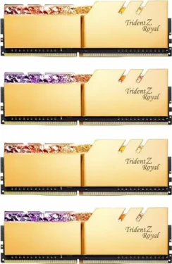 G.SKill Trident Z Royal Gold 32GB (4x8GB) 3600 MHz / DDR4 / CL16-19-19-39 / 1.35V / XMP 2.0 (F4-3600C16Q-32GTRGC)