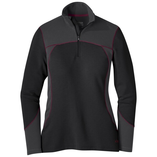 Dámská mikina OUTDOOR RESEARCH Women's Blackridge Top 2, black/storm velikost: XS