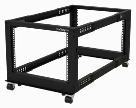 StarTech Otevřený rack 8U mobilní / Otevřený rozvaděč / 4-sloupkový / nastavitelná hloubka 22-40" / nosnost 544 kg (4POSTRACK8U)