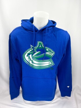 Fanatics Pánská mikina Vancouver Canucks NHL Chrome Graphic Hoodie Blue Chip Velikost: S