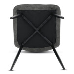 Jídelní židle, černá, látka vintage, CT-281 BK3