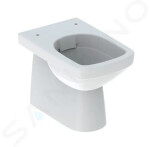 GEBERIT - Selnova Square Stojící WC, zadní/spodní odpad, Rimfree, bílá 501.564.01.7