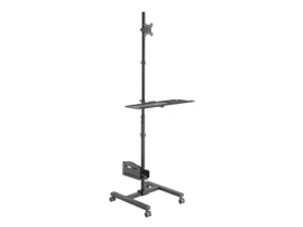 Equip 650171 černá / Mobilní stojan na monitor / 17-32" / náklon -15°-15° / VESA 100x100 / nosnost 8 kg (650171)