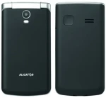 Aligator V710 Senior černo-stříbrná / 2.8 / SOS tlačítko / VGA / stolní nabíječka / FM / LED / SOS Locator (AV710BS)