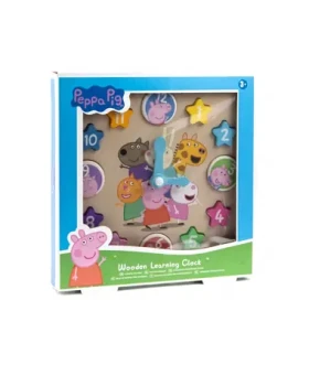 PEPPA PIG - Dřevěné výukové hodiny
