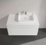 VILLEROY & BOCH - Collaro Umyvadlová skříňka, 100x55x50 cm, 2 zásuvky, Glossy White C01500DH