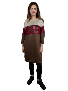 HOSH Mikinové šaty Mariel Velikost: UNI, Barva: Béžová