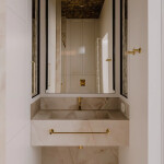 OMNIRES - MODERN PROJECT držák ručníků, 60 cm zlatá /GL/ MP60216GL