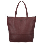 Trendy dámská koženková kabelka Lisabeth, tmavě červená