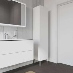 DURAVIT - L-Cube Vysoká skříňka 176x40x36 cm, panty vlevo, bílá mat LC1180L1818