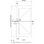 MEXEN - Egon obdélníková sprchová vanička SMC 160 x 80, bílá 4R108016