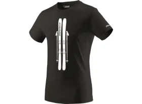 Dynafit Graphic Cotton SS Tee black out skis - Dynafit Graphic Cotton pánské tričko krátký rukáv black out/skis vel. XL